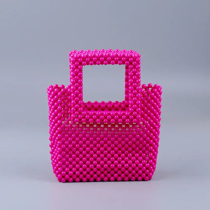 Luxury Beaded Square hand bag Colorful  Party Clutch Designer  Wedding Women Purses Handbags Chic Purse