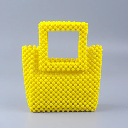 Luxury Beaded Square hand bag Colorful  Party Clutch Designer  Wedding Women Purses Handbags Chic Purse
