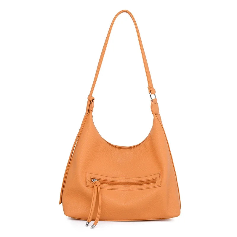 Luxury Brand Bag Leather Tote Handbag 2023 Casual Shoulder Bag Elegant Crossbody Bag for Women Large Capacity Shopper Bolsa Sac