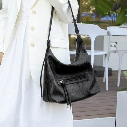 Luxury Brand Bag Leather Tote Handbag 2023 Casual Shoulder Bag Elegant Crossbody Bag for Women Large Capacity Shopper Bolsa Sac