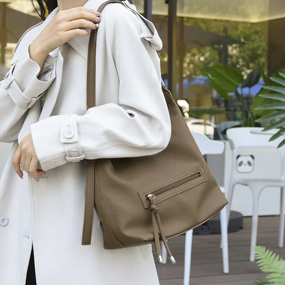 Luxury Brand Bag Leather Tote Handbag 2023 Casual Shoulder Bag Elegant Crossbody Bag for Women Large Capacity Shopper Bolsa Sac