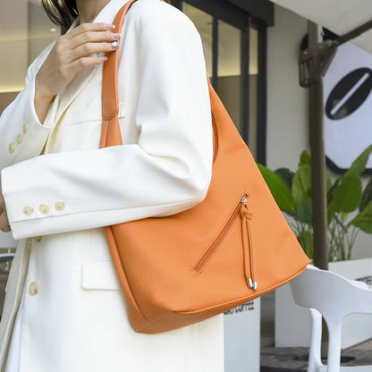 Luxury Brand Bag Leather Tote Handbag 2023 Casual Shoulder Bag Elegant Crossbody Bag for Women Large Capacity Shopper Bolsa Sac