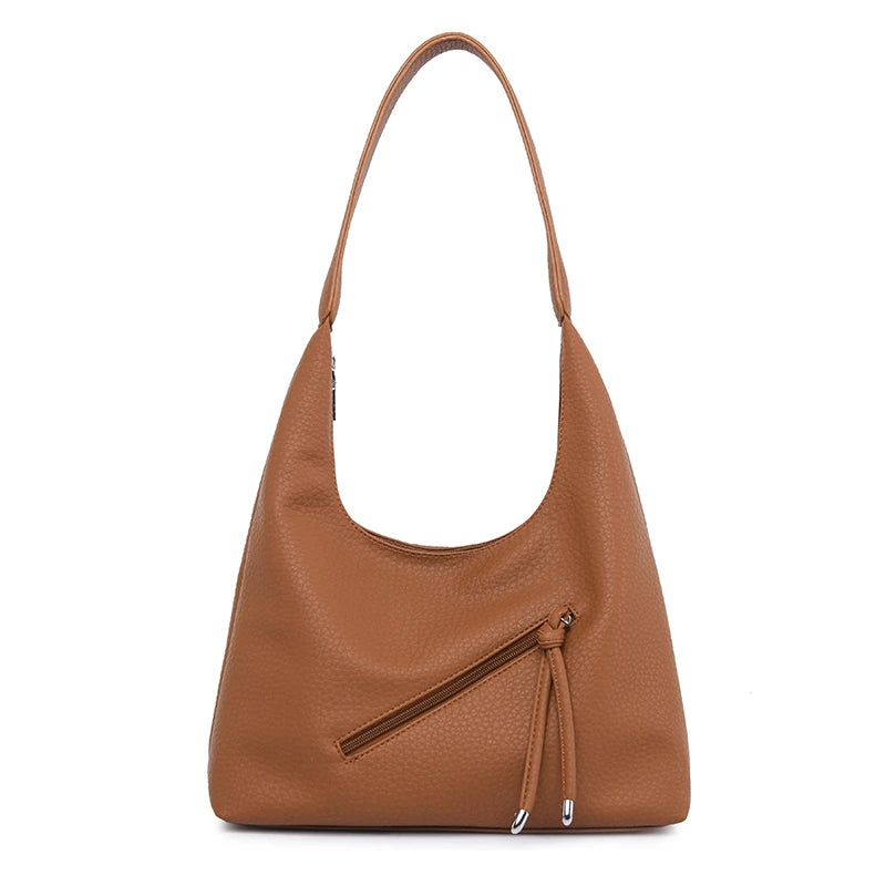 Luxury Brand Bag Leather Tote Handbag 2023 Casual Shoulder Bag Elegant Crossbody Bag for Women Large Capacity Shopper Bolsa Sac