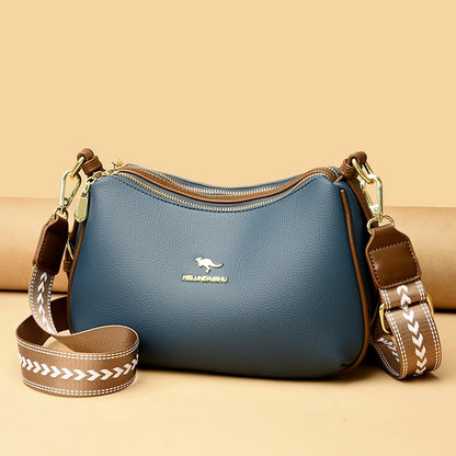 Luxury Brand Female Shoulder Bag Genuine Leather Women's Crossbody Bags Fashion Trend Designer Girl's Handbag Wallet Sac A Main