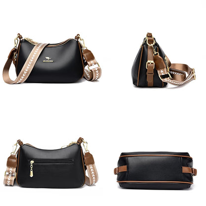Luxury Brand Female Shoulder Bag Genuine Leather Women's Crossbody Bags Fashion Trend Designer Girl's Handbag Wallet Sac A Main