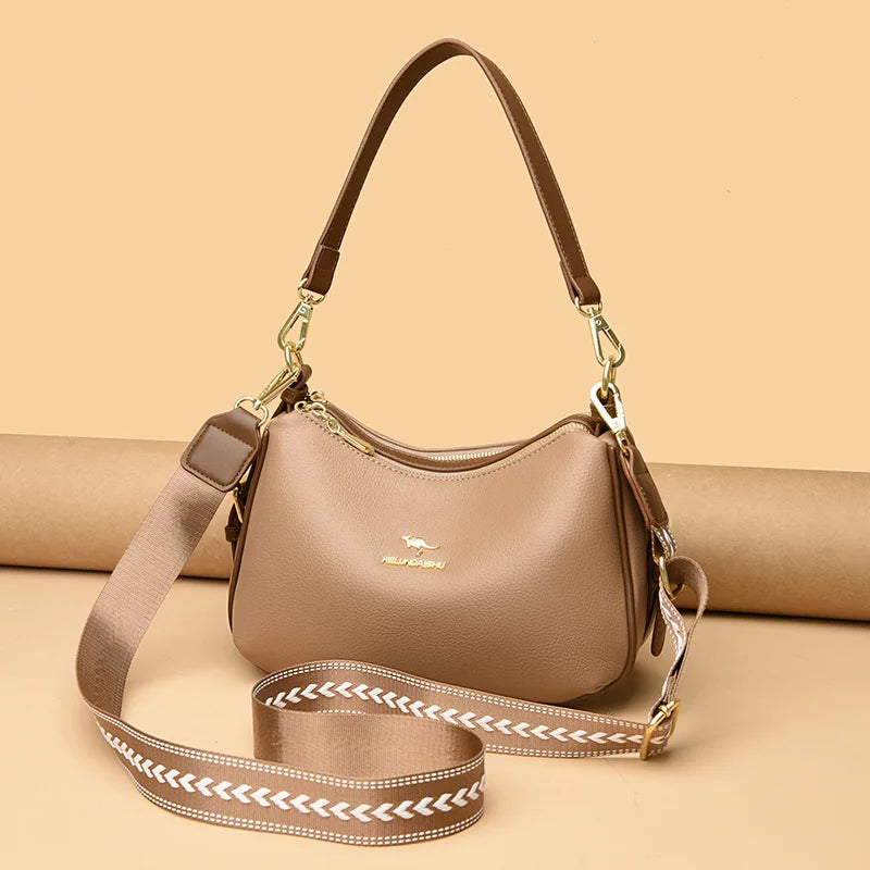 Luxury Brand Female Shoulder Bag Genuine Leather Women's Crossbody Bags Fashion Trend Designer Girl's Handbag Wallet Sac A Main