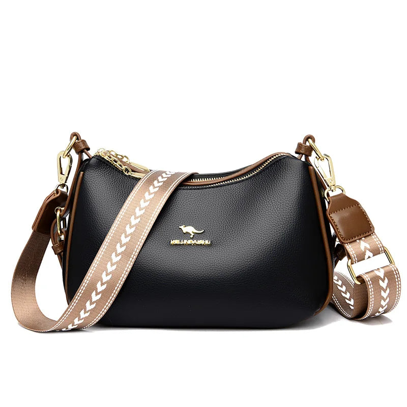 Luxury Brand Female Shoulder Bag Genuine Leather Women's Crossbody Bags Fashion Trend Designer Girl's Handbag Wallet Sac A Main