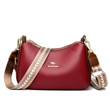 Luxury Brand Female Shoulder Bag Genuine Leather Women's Crossbody Bags Fashion Trend Designer Girl's Handbag Wallet Sac A Main