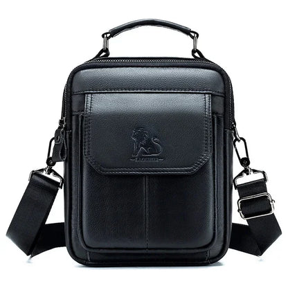 Luxury Brand Genuine Leather Men Messenger Large Capacity Crossbody Bag Designer Men's Shoulder Bags Male Handbag