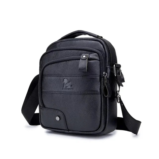 Luxury Brand Genuine Leather Men Messenger Large Capacity Crossbody Bag Designer Men's Shoulder Bags Male Handbag