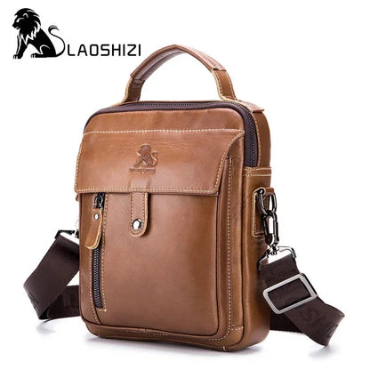 Luxury Brand Genuine Leather Men Messenger Large Capacity Crossbody Bag Designer Men's Shoulder Bags Male Handbag