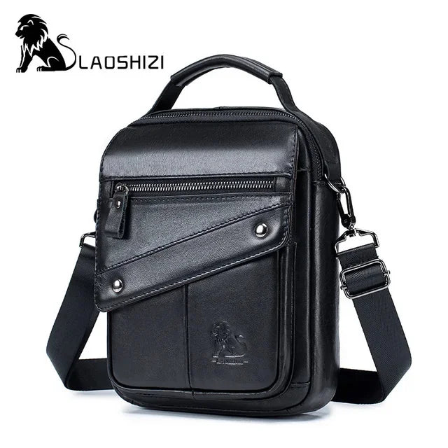 Luxury Brand Genuine Leather Men Messenger Large Capacity Crossbody Bag Designer Men's Shoulder Bags Male Handbag