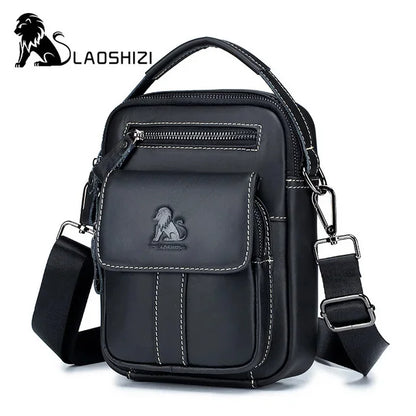Luxury Brand Genuine Leather Men Messenger Large Capacity Crossbody Bag Designer Men's Shoulder Bags Male Handbag