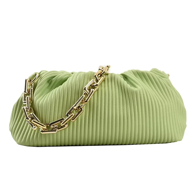 Luxury Brand Handbag 2021 New Fashion Simple Cloud Bag Quality PU Leather Women's Designer Handbag Lock Shoulder Messenger bags