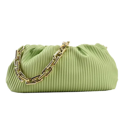 Luxury Brand Handbag 2021 New Fashion Simple Cloud Bag Quality PU Leather Women's Designer Handbag Lock Shoulder Messenger bags