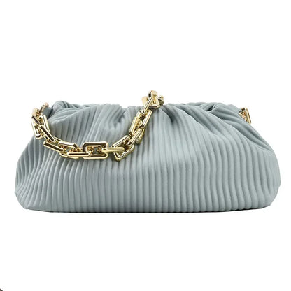 Luxury Brand Handbag 2021 New Fashion Simple Cloud Bag Quality PU Leather Women's Designer Handbag Lock Shoulder Messenger bags