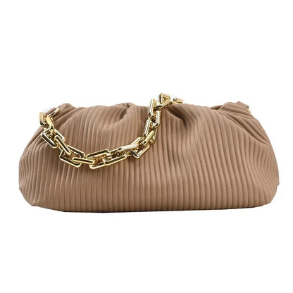 Luxury Brand Handbag 2021 New Fashion Simple Cloud Bag Quality PU Leather Women's Designer Handbag Lock Shoulder Messenger bags