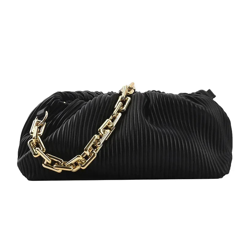 Luxury Brand Handbag 2021 New Fashion Simple Cloud Bag Quality PU Leather Women's Designer Handbag Lock Shoulder Messenger bags