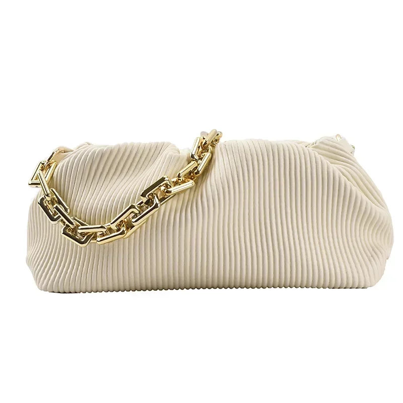 Luxury Brand Handbag 2021 New Fashion Simple Cloud Bag Quality PU Leather Women's Designer Handbag Lock Shoulder Messenger bags