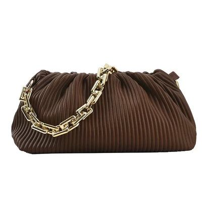 Luxury Brand Handbag 2021 New Fashion Simple Cloud Bag Quality PU Leather Women's Designer Handbag Lock Shoulder Messenger bags