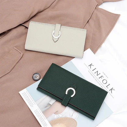 Luxury Brand Ladies Genuine Leather Long Wallets Fashion Female Cowhide Clutch Bag Card Holder Women Coin Purse Chic Phone Bags