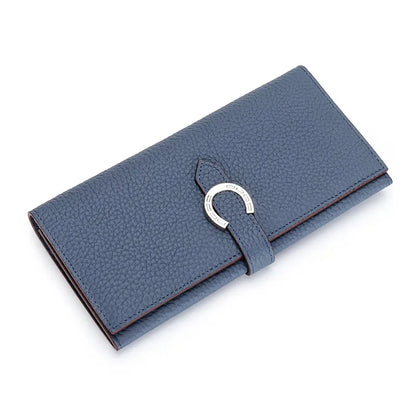 Luxury Brand Ladies Genuine Leather Long Wallets Fashion Female Cowhide Clutch Bag Card Holder Women Coin Purse Chic Phone Bags