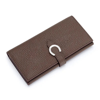 Luxury Brand Ladies Genuine Leather Long Wallets Fashion Female Cowhide Clutch Bag Card Holder Women Coin Purse Chic Phone Bags