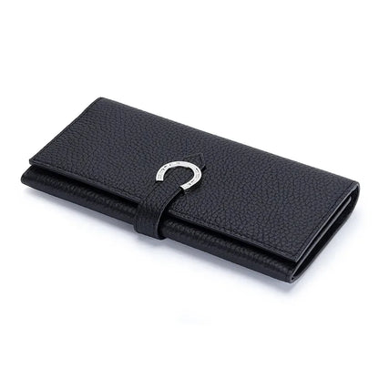 Luxury Brand Ladies Genuine Leather Long Wallets Fashion Female Cowhide Clutch Bag Card Holder Women Coin Purse Chic Phone Bags