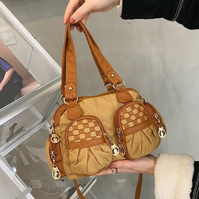 Luxury Brand Soft sheepskin Shoulder Bag High Quality Female Shopping Bag Fashion Women's Totes Bags Autumn Winter Lady Handbags