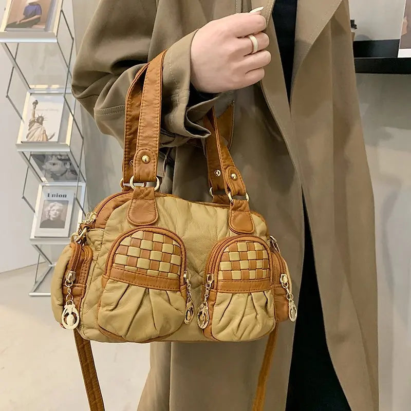 Luxury Brand Soft sheepskin Shoulder Bag High Quality Female Shopping Bag Fashion Women's Totes Bags Autumn Winter Lady Handbags