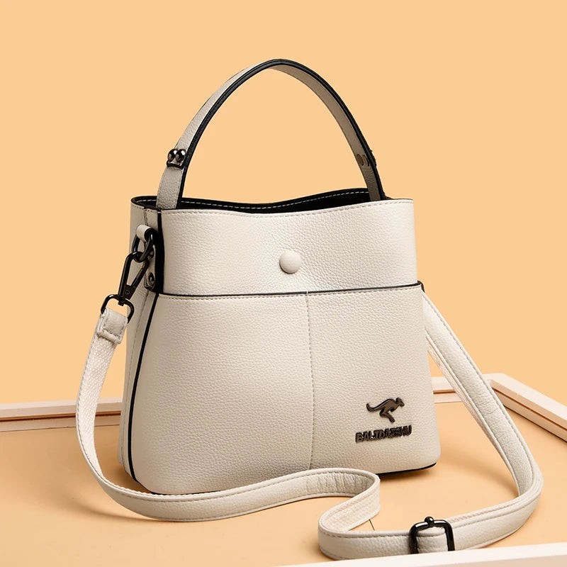 Luxury Brand Women Shoulder Bags High Quality PU Leather Bucket Tote bag Fashion Ladies Handbags Designers Female Crossbody Bag