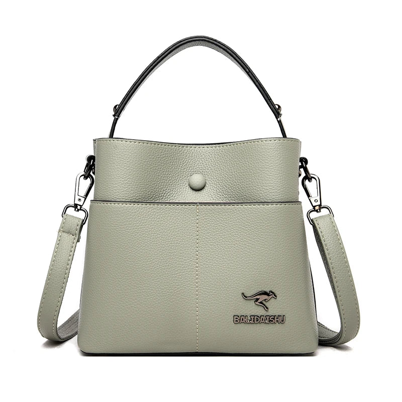 Luxury Brand Women Shoulder Bags High Quality PU Leather Bucket Tote bag Fashion Ladies Handbags Designers Female Crossbody Bag