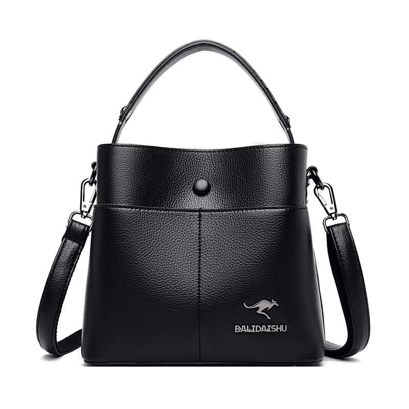 Luxury Brand Women Shoulder Bags High Quality PU Leather Bucket Tote bag Fashion Ladies Handbags Designers Female Crossbody Bag