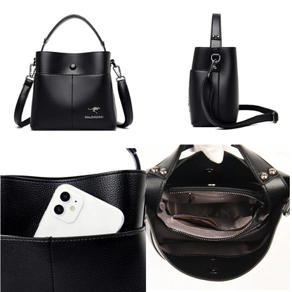 Luxury Brand Women Shoulder Bags High Quality PU Leather Bucket Tote bag Fashion Ladies Handbags Designers Female Crossbody Bag