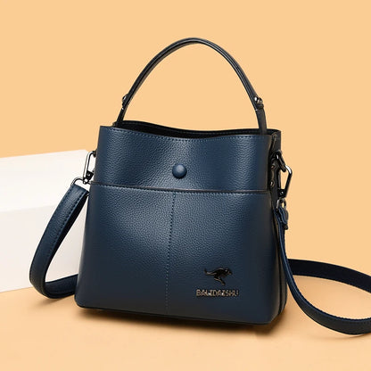 Luxury Brand Women Shoulder Bags High Quality PU Leather Bucket Tote bag Fashion Ladies Handbags Designers Female Crossbody Bag