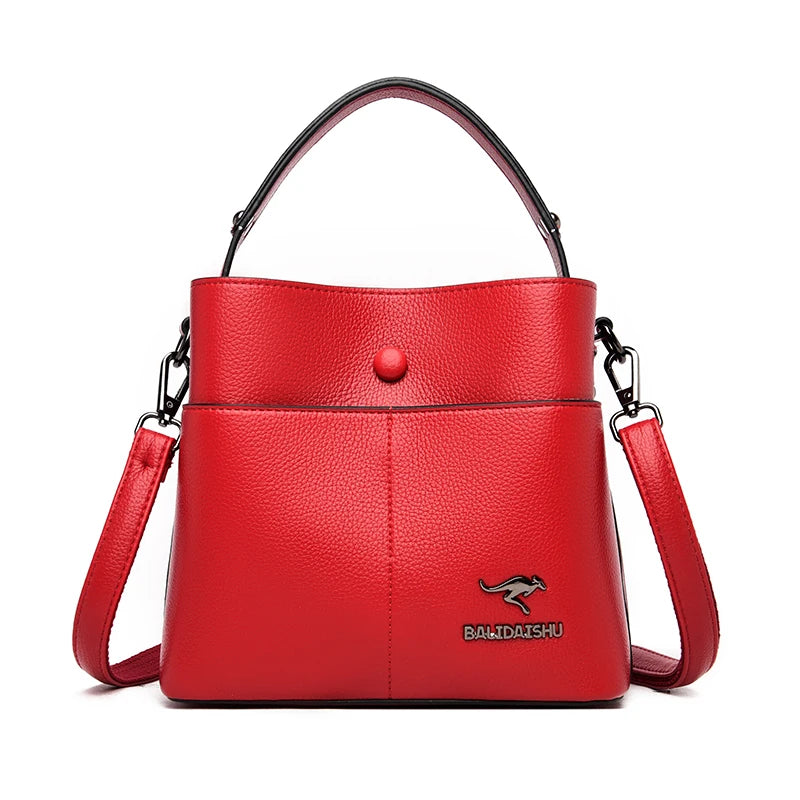 Luxury Brand Women Shoulder Bags High Quality PU Leather Bucket Tote bag Fashion Ladies Handbags Designers Female Crossbody Bag