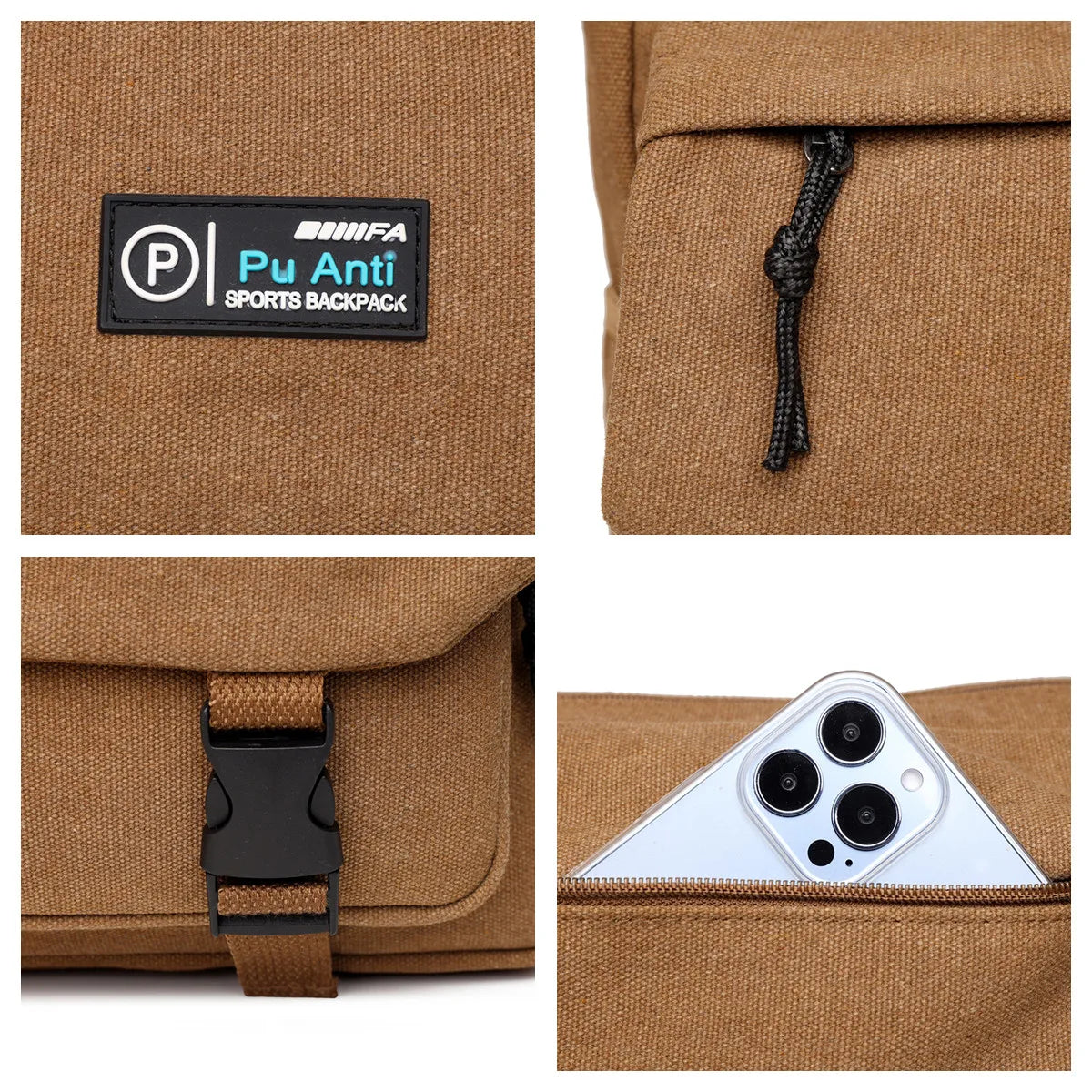 Luxury Canvas Crossbody Bags For Man Shoulder Bag Travel Casual Satchels Wide Straps Fashion Top-handle Bag Handbag Tote