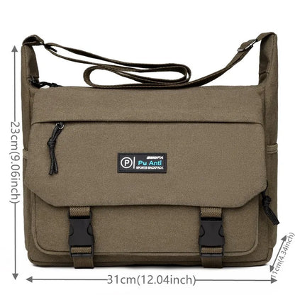 Luxury Canvas Crossbody Bags For Man Shoulder Bag Travel Casual Satchels Wide Straps Fashion Top-handle Bag Handbag Tote