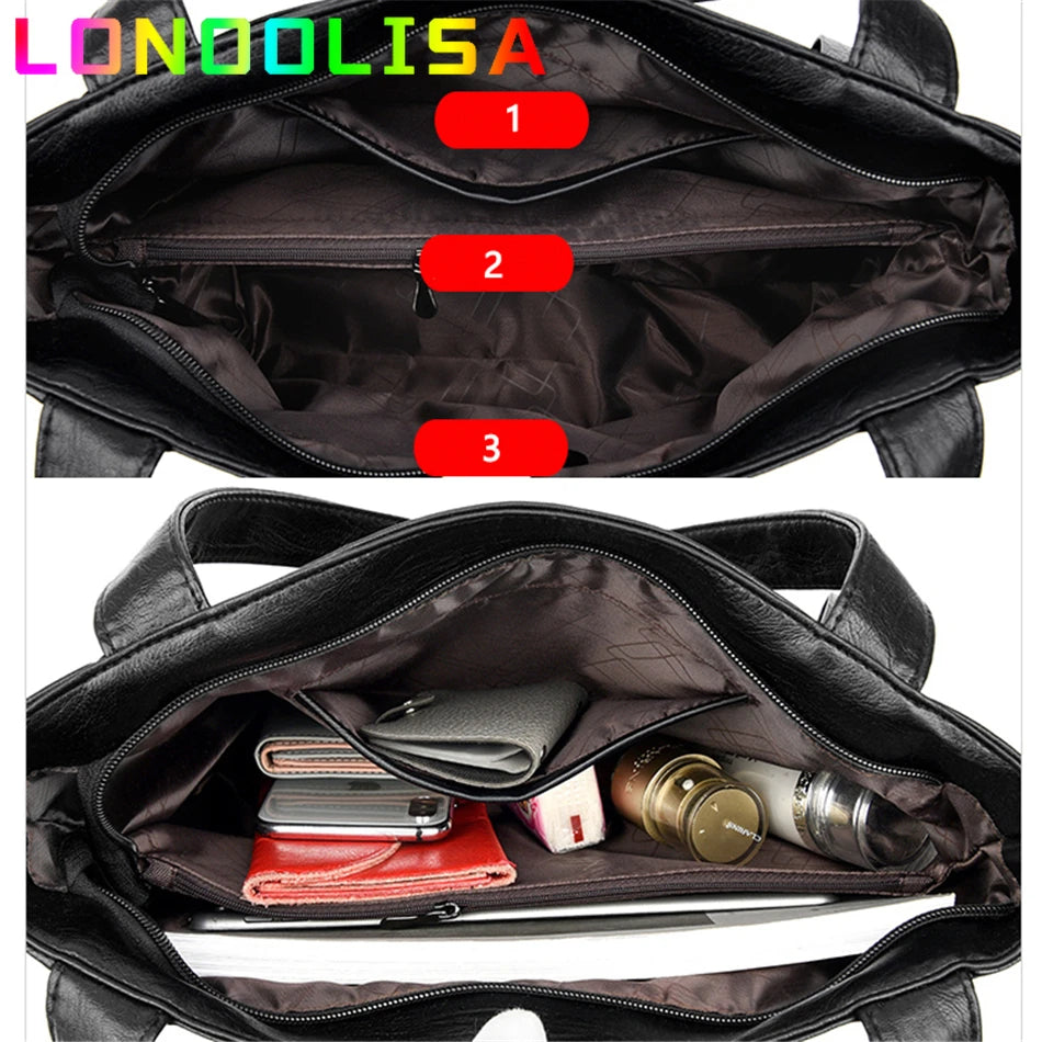 Luxury Casual Tote Women Bag High Quality Leather Ladies Hand Bags for Women 2021 Shoulder Bag Big Crossbody Bags Sac A Main