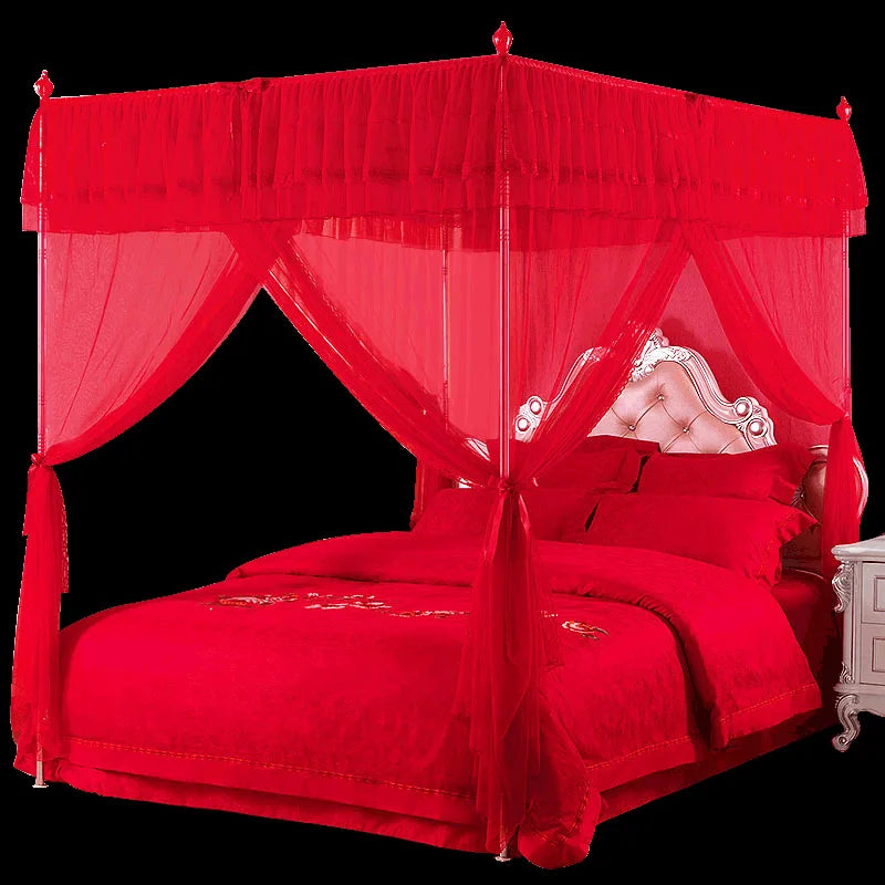 Luxury Chinese Brand mosquito net mosquito bar Repellent bed curtain with  frame Wedding romantic mosquito net bed linings set