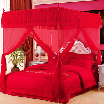 Luxury Chinese Brand mosquito net mosquito bar Repellent bed curtain with  frame Wedding romantic mosquito net bed linings set