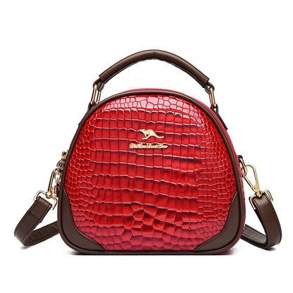 Luxury Crocod Pattern Patent Leather Shoulder Messenger Bag For Women 2023 Designer Crossbody Bag High Quality Handbag Women Bag