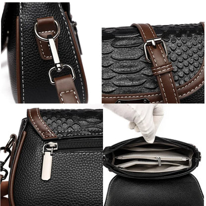 Luxury Crocodile Genuine Leather Crossbody Shoulder Bags For Women 2023 Women's Bags Handbags High Quality Female Messenger Tote
