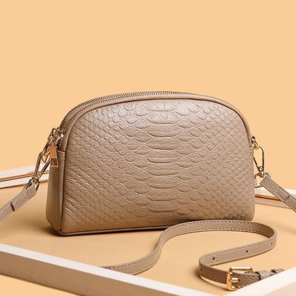 Luxury Crocodile Pattern Genuine Leather Shoulder Crossbody Bag For Women High Quality Cowhide Ladies Messenger Tote Sac Handbag