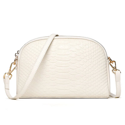 Luxury Crocodile Pattern Genuine Leather Shoulder Crossbody Bag For Women High Quality Cowhide Ladies Messenger Tote Sac Handbag