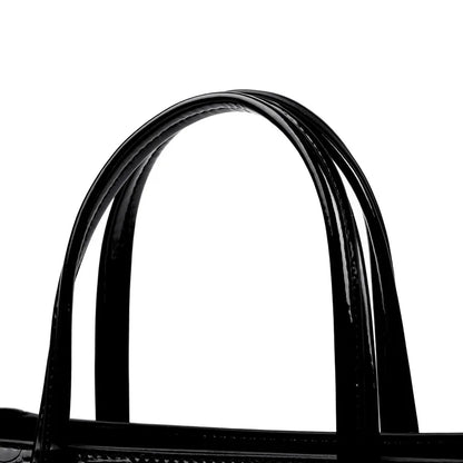 Luxury Crocodile Pattern Patent Leather Shoulder Crossbody Bag for Women 2023 Women's Handbag 3 Layers Female Messenger Tote Sac