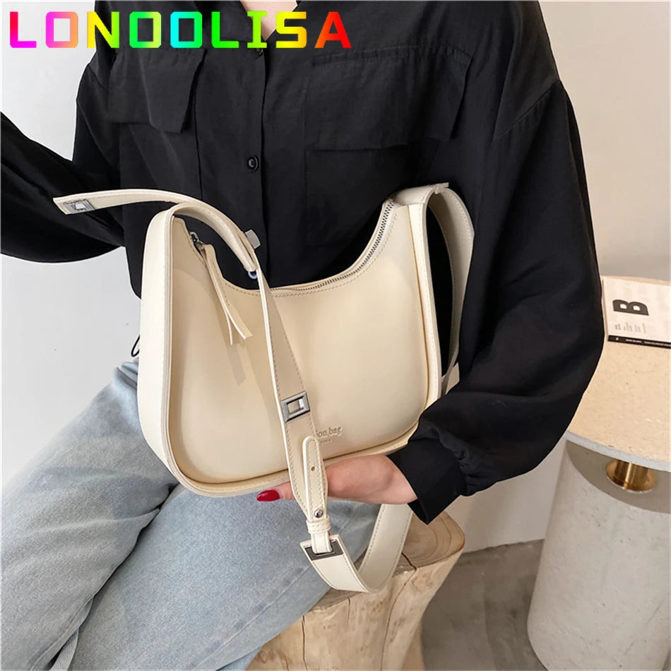 Luxury Crossbody Bags for Women 2022 Soft Leather Lemon Color Shoulder Bag Women Casual Satchels Wide Straps Fashion Bag Handbag