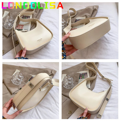 Luxury Crossbody Bags for Women 2022 Soft Leather Lemon Color Shoulder Bag Women Casual Satchels Wide Straps Fashion Bag Handbag