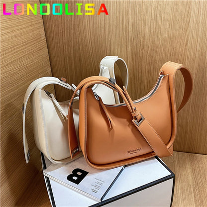 Luxury Crossbody Bags for Women 2022 Soft Leather Lemon Color Shoulder Bag Women Casual Satchels Wide Straps Fashion Bag Handbag
