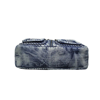 Luxury Denim Jean Bag Women Handbag Female Multiple Pockets Shoulder Crossbody Bag Diamante Girsl Ladies Tote Bags Party Bolsas